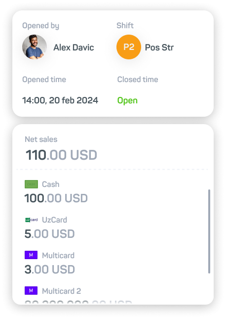 OX POS képernyő