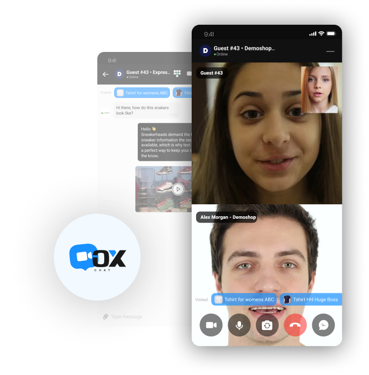 OX Chat app mobile